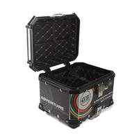 Porte-bagages latéral en alliage de 55l, accessoires d'autocollants de queue, nouveau boîtier supérieur en aluminium électrique uniquement, boîte à bagages de moto