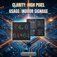 Module LED couleur pleine P4 SMD2121 haute luminosité 256*256mm pour usage extérieur, signalisation numérique et affichages – Produit d'exportation