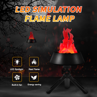 Lampe à flamme artificielle 3D suspendue, effet de feu vacillant, machine à effet de flamme en tissu de soie pour la création d'ambiance en boîte de nuit, festival, célébration