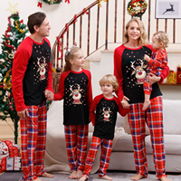 Pyjamas Assortis Famille – Nouveauté Tendance – Prêts à Expédier – Pyjamas de Noël Famille – Ensemble Automne Hiver – Vêtements d'Intérieur Famille