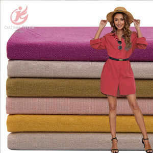 Bán Buôn Sang Trọng Hỗn Hợp Chất Liệu Dệt Vải Cho Phụ Nữ 2024 Nhiệt Bán 45% <span class=keywords><strong>Linen</strong></span> 35% Viscose 20% Áo Sơ Mi Dresses Chéo Cô Gái - Product Image 1