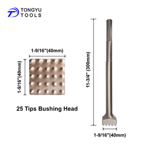 Sds Max ỐNg Lót công cụ <span class=keywords><strong>bit</strong></span> 1-1/4 "x 8-3/4" , 16 răng <span class=keywords><strong>Carbide</strong></span> đầu ống lót đục cho bề mặt bê tông roughening lớp phủ loại bỏ - Product Image 2
