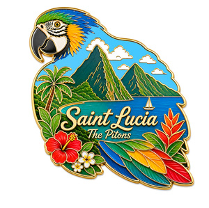 Nouveauté : aimant de réfrigérateur créatif en résine 3D, El Yunque, Porto Rico, Coqui, souvenir d'attraction touristique des Caraïbes - Product Image 3