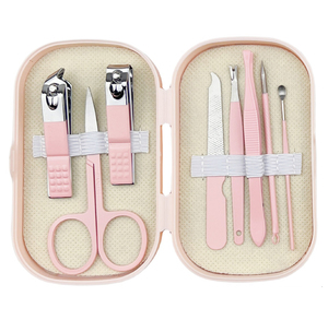 Kit de Manicura y Pedicura 8 en 1 de Acero Inoxidable con Estuche Rígido de Viaje, Cortaúñas, Tijeras, Pinzas, Juego de Cucharillas para Oídos - Product Image 3