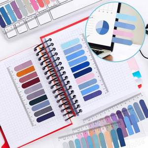 6 Etiquetas Adhesivas Transparentes de Colores Pastel para Marcar Páginas de Libros y Archivos, Regla de Índice de Colores, Notas Adhesivas, Banderitas - Product Image 5