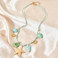 Ocean Series Colgante Collar Multi Charm Bohemian Ocean Collar
