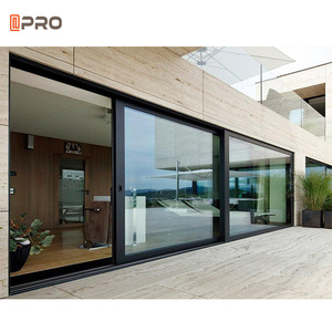 Bên Ngoài Thiết Kế Hiện Đại Cổng Tủ Quần Áo Trượt Kính Trượt Pháp Cửa Ra Vào Giá Hệ Thống Cửa Trượt Cho Patio - Product Image 2
