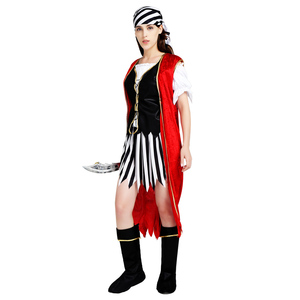 Usine nouveau Design Sexy pour les filles fête chaude populaire adulte <span class=keywords><strong>femme</strong></span> Pirate Costume <span class=keywords><strong>Halloween</strong></span> noël <span class=keywords><strong>pas</strong></span> <span class=keywords><strong>cher</strong></span> personnalisé Anime Costume - Product Image 2