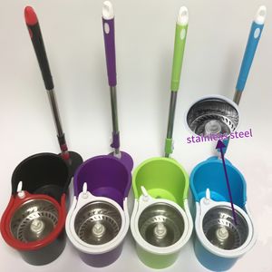 طقم ممسحة أرضيات دوارة من المايكروفايبر مع دلو، سهلة التنظيف وبدون استخدام اليدين للتجفيف - Product Image 2