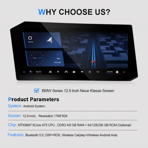 Navihua for BMW Series CIC NBT EVO Car Upgrade 12.9'' Android Car Multimedia Stereo Auto Carplay GPS Navigation Auto Head Unit - Product Image 3