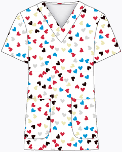 Divisa Ospedaliera Alla Moda in Cotone e Poliestere, Camice da Infermiera con Stampa Personalizzata per Halloween - Product Image 2