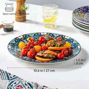 Hot Selling Eco-Friendly Valentine's Day <b>Ceramic</b> Porcelain <b>Plate</b> Creativity High Color European Pattern Western Food <b>Plate</b> - Product Image 2