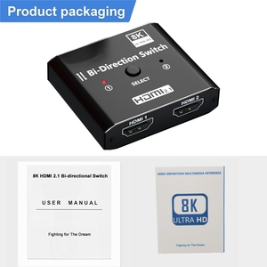 ตัวแยกสัญญาณ <span class=keywords><strong>HDMI</strong></span> 8K 60Hz สวิตช์ <span class=keywords><strong>HDMI</strong></span> <span class=keywords><strong>2.1</strong></span> แบบสองทิศทาง 4K 120Hz ตัวแปลงสัญญาณเสียง 2 เข้า 1 ออก 1x2 2x1 สำหรับ PS4 PS5 Xbox - Product Image 6