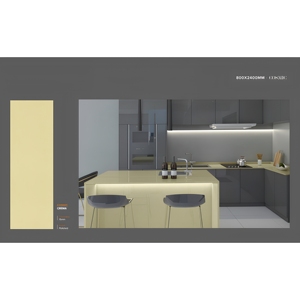 Losas de porcelana nano pulida Cosmic Walnut de 800x2400 mm, 15 mm de grosor, con aspecto de mármol para encimeras de cocina, piedra sinterizada - Product Image 3