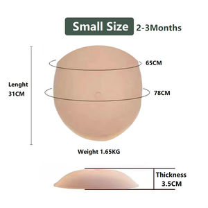 <span class=keywords><strong>ท้อง</strong></span>ปลอมซิลิโคนสำหรับคนท้อง <span class=keywords><strong>2</strong></span>-8 <span class=keywords><strong>เดือน</strong></span> ผิวสัมผัสเหมือนจริง นุ่ม สำหรับการแสดงคอสเพลย์ นักแสดง และการฝึกอบรมการคลอดบุตร - Product Image 3