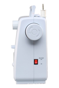 Machine à coudre surjeteuse mini portable blanche à plat, à entraînement électrique et à pédale, vente directe usine, offre spéciale - Product Image 2
