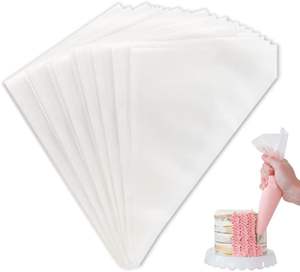 Bolsa de tubería de plástico desechable de 22 pulgadas PE para uso en panadería para pastelería <span class=keywords><strong>y</strong></span> decoración de Pasteles de Masa de confitería - Product Image 1