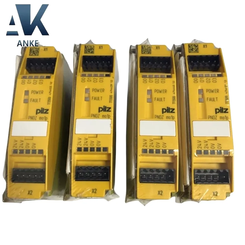 Pilz774325 Relé de seguridad de enclavamiento de interruptor de seguridad de doble canal simple, 24V AC DC, 2 contactos de seguridad 774325