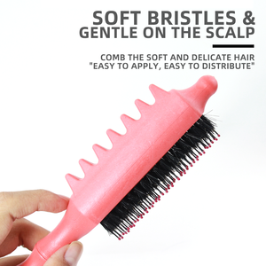 <span class=keywords><strong>Cepillo</strong></span> Desenredante Personalizado con Cerdas Flexibles de Jabalí para Cabello Rizado, <span class=keywords><strong>Cepillo</strong></span> para Desenredar el Cabello Húmedo o Seco con Logotipo - Product Image 3