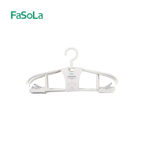Multifunctional Clothes Hanger With <b>Clips</b> White Non Slip Anti Shoulder Corner For Home Use Pants Underwear Tie Hangers - Product Image 3