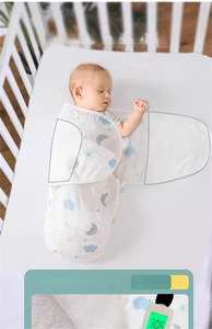 <span class=keywords><strong>Gigoteuse</strong></span> pour bébé en bambou certifiée OEKO-TEX <span class=keywords><strong>personnalisable</strong></span> avec velcro silencieux, idéale pour éviter les réflexes de surprise et faciliter le change de couches - Product Image 4