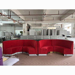 Canapé de salle de danse haut de gamme, canapé en U personnalisé pour KTV, canapé rouge pour karaoké, canapé de bar, canapé de boîte de nuit BQ091 - Product Image 1