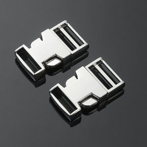 Boucle à double ardillon en alliage argenté 15 mm pour ceinture, sac à dos, accessoire de quincaillerie - Product Image 3