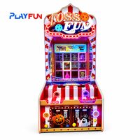 Machine de jeu d'arcade à monnayeur colorée et très demandée pour enfants et adultes, avec jeu de tir et de lancer de balles, type loterie de parc