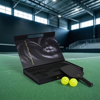 Tragbare Magnetische Recycelbare Hartpapier-Boxen mit Tragegriff, Anpassbare Schaumstoff-Einlage, Sport-Geschenkverpackung für Pickleball