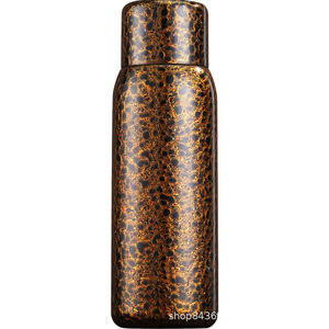 Pure Titanium Insulated Water Bottle 500Ml With Tea Strainer Screw Cap Lacquered Finish For Office Business Use - Product Image 1