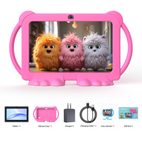 Tablette éducative pour enfants 7 pouces, prix d'usine, 4 Go 32 Go, 3000 mAh, 375 jeux, Wi-Fi, Android