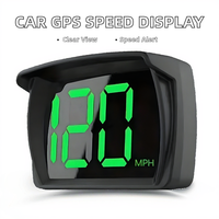 Speedometer Digital GPS Mobil Universal HUD OLED Layar 4.3 Inci Pengukur Kecepatan Mengemudi