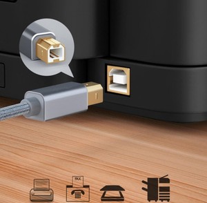 Cao <span class=keywords><strong>C</strong></span>ấp Nylon Bện USB-<span class=keywords><strong>C</strong></span> Để USB-B <span class=keywords><strong>C</strong></span>áp Tố<span class=keywords><strong>c</strong></span> Độ Cao 480Mbps Máy In Máy Quét Bàn Phím MIDI <span class=keywords><strong>C</strong></span>áp - Product Image 4