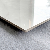 Carreaux de porcelaine gris marbré Kewent haute brillance 80x80 600x600 pour sol de salon