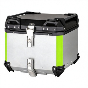 Boîte à bagages arrière <span class=keywords><strong>pour</strong></span> <span class=keywords><strong>moto</strong></span> JFG durable 65L en aluminium <span class=keywords><strong>pour</strong></span> utilisation en <span class=keywords><strong>moto</strong></span> - Product Image 1
