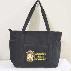 กระเป๋าผ้าแคนวาสรีไซเคิลอเนกประสงค์ลายสวยงามสำหรับผู้หญิง - สามารถเลือกสีและขนาดได้ เหมาะสำหรับการช้อปปิ้ง ไปเที่ยวชายหาด - Product Image 1