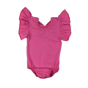 Combinaison d'été en coton pour bébé, 40 couleurs, avec manches volantées, justaucorps, barboteuse à nœud au dos pour petites filles, vêtements pour enfants 2021 - Product Image 3