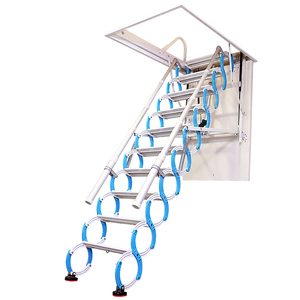 <span class=keywords><strong>Escalera</strong></span> Telescópica Eléctrica <span class=keywords><strong>Plegable</strong></span> <span class=keywords><strong>de</strong></span> Acero para Ático, con Diseño Conveniente para el Hogar Moderno - Product Image 1