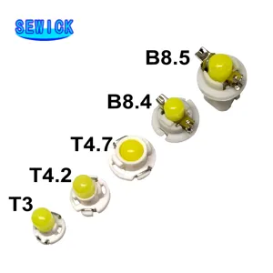 赛威克新T5 B8.4 COB B8.4 T4.7 T4.2 T3发光二极管汽车1SMD发光二极管仪表板仪表板侧灯泡仪表灯白色蓝色红色12V