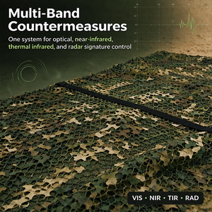 Filet de camouflage forestier à bords renforcés, anti-radar, anti-infrarouge proche, pour la chasse en extérieur, écran anti-infrarouge - Product Image 2