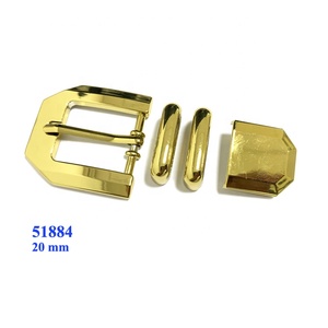 Juego de hebillas de cinturón de estilo occidental de metal chapado en oro para hebillas de zapatos de mujer - Product Image 3