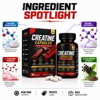 Capsules dures de Bétaïne monohydratée, L-Carnitine et Créatine, très vendues, pour hommes et femmes, complément sportif pour l'entraînement en salle de sport