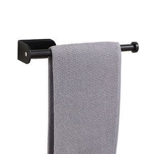 Porte-rouleau de papier toilette mural moderne sans perçage, auto-adhésif, couleur noire, pour la cuisine et l'hôtel - Product Image 5