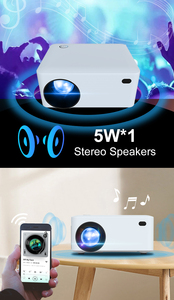 Mini Pocket ảnh đa phương tiện truyền thông LED ultimedya H5 chiếu 4K taille D Un Carte de tín dụng Android 12 với âm thanh tốt - Product Image 2