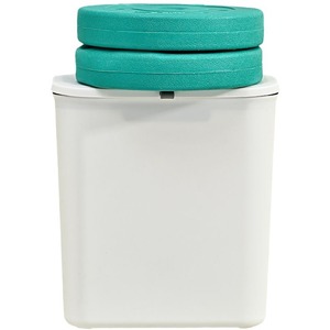 Cubo de basura de cocina montado en la pared, rectangular, de 10L, con tapa, para puerta de armario, baño, inodoro, uso interior - Product Image 2