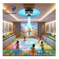 Système de projection dynamique au sol, projecteur de sol interactif, jeux vidéo interactifs de projection au sol pour enfants