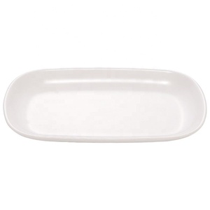 Assiettes et Plats Rectangulaires de Dîner en Mélamine <span class=keywords><strong>Blanche</strong></span> A5 pour Restaurants, Vente en Gros, 7 Pouces - Product Image 4