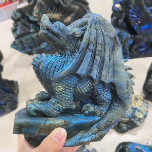 Sculptures en labradorite naturelle – Offre spéciale – Sculptures brillantes de haute qualité – Marque YINGLAI – Pierre naturelle polie pour la guérison - Product Image 3