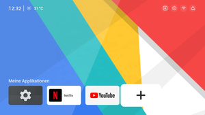 SXZ nuevo diseño tela arte 1080P <span class=keywords><strong>Mini</strong></span> Smart WiFi 6 3D LCD Video Android 13 sistema Smart TV LED Home Theater 4K proyectores - Product Image 6