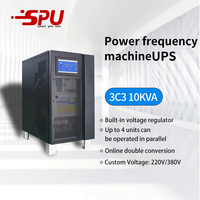 UPS Industrial Trifásico de Baja Frecuencia en Línea 10KVA-120KVA, Fuente de Alimentación Ininterrumpida de Onda Sinusoidal Pura con Tiempo de Transferencia de 0ms, Batería de Plomo-Ácido